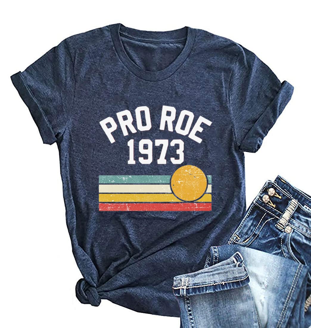 YkomowPro Roe 1973 Shirt Womens Pro Choice Feminist Tees Women's Right Shirt