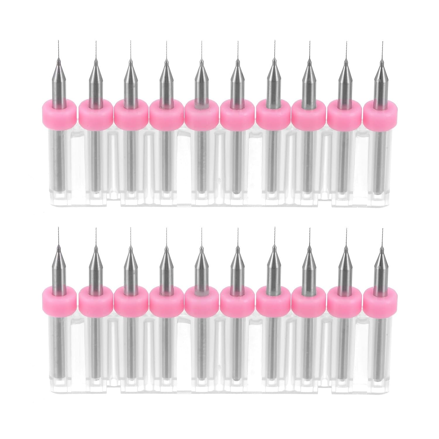 #US 20pcs 0.25mm CNC Engraving Circuit Board Micro PCB Drill Bits