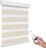 Vista 14 de ACMEART Persianas Cebra Motorizadas con Control Remoto, Control por APP y Funciona con Alexa/Google/Matter, Persianas de Ventana 100% Opacas