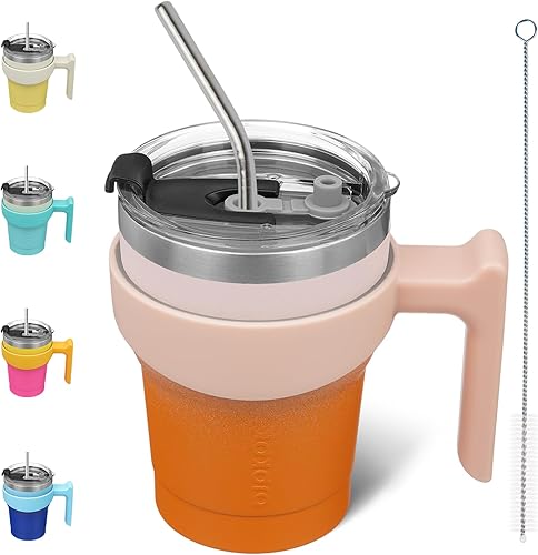 Miniatura 155 de BJPKPK 30 oz Tumbler With Handle And Straw Stainless Steel Insulated Tumbler Cups For Water Or Ice Coffee,Blood Moon