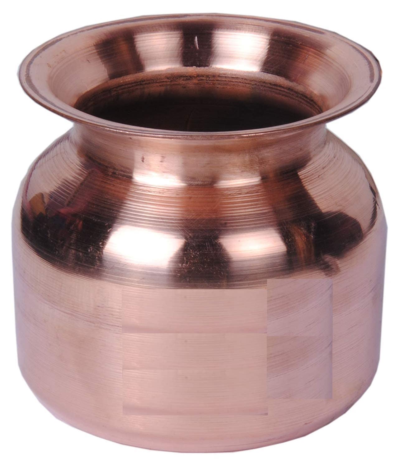 Metal Mission Pure Copper Rajasthani Kalash/Tamba Lota for Diwali, Pooja, Festival, Home Decoration (500 ml)