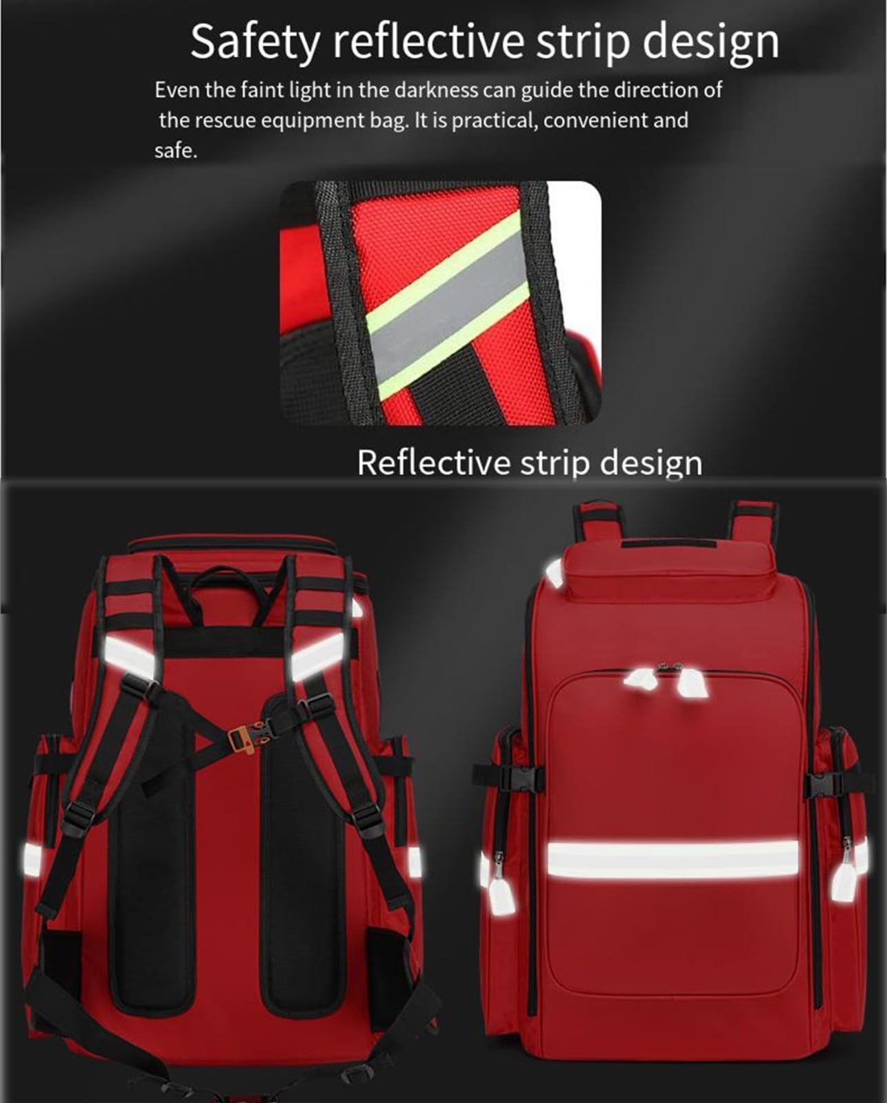 Zaino Medico Di Emergenza Vuoto, Borsa Da Medico, Zaino Infermiere Domiciliare, Zaino Emergenza Multi-Tasca Impermeabile Per EMT, EMS, Vigili Del Fuoco, Agenti Di Sicurezza