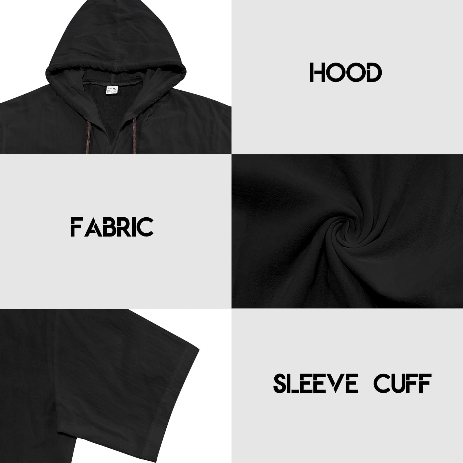 Camisas de lino para hombre, manga corta, casual, con botones, para verano, ligera, a la moda, Negro, XX-Large