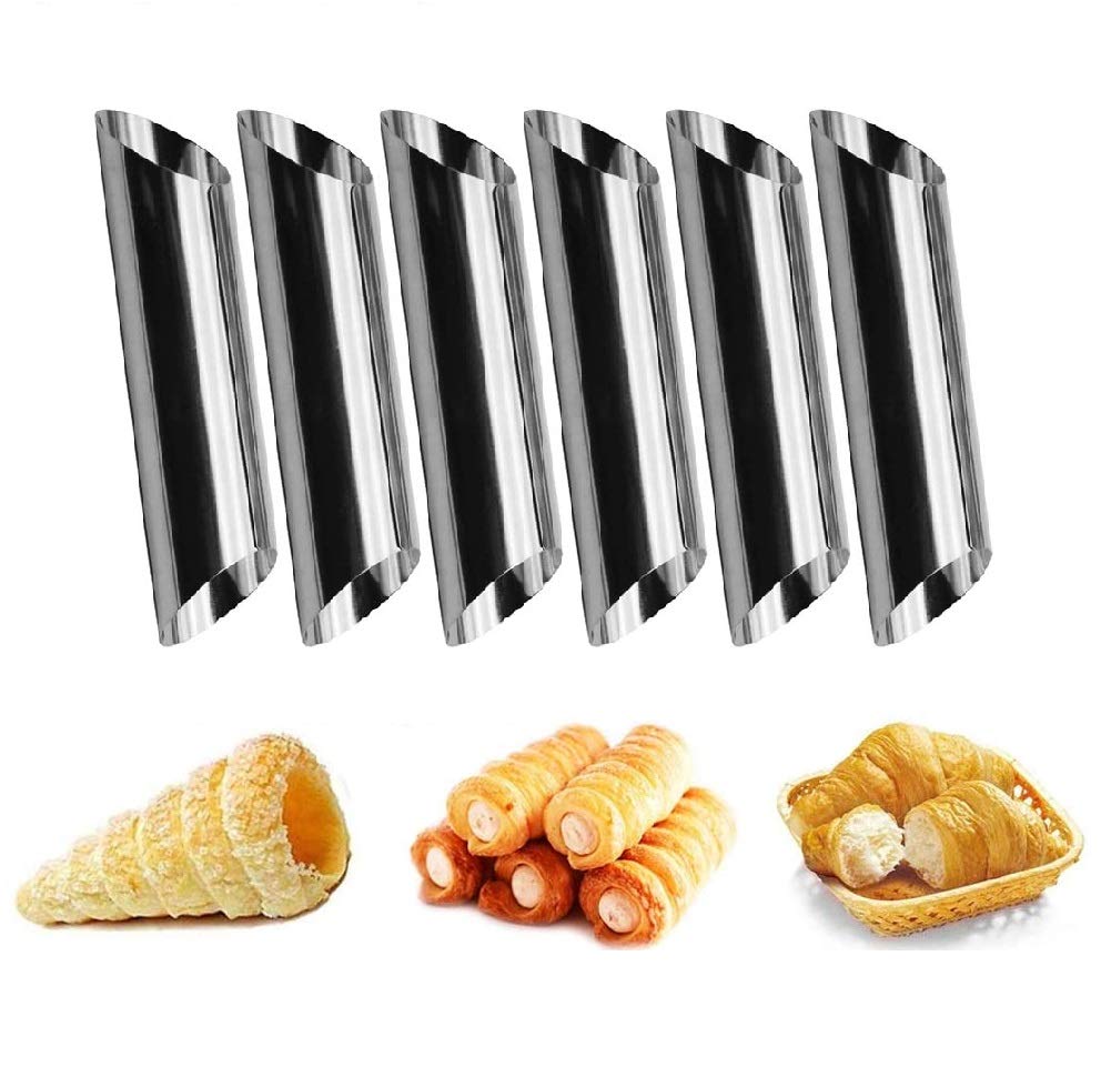 Set Da 12 Tubi Per Cannoli In Acciaio Inox – Stampo Per Pasticceria 12,5 X 2,5 Cm – Forma Classica - 2