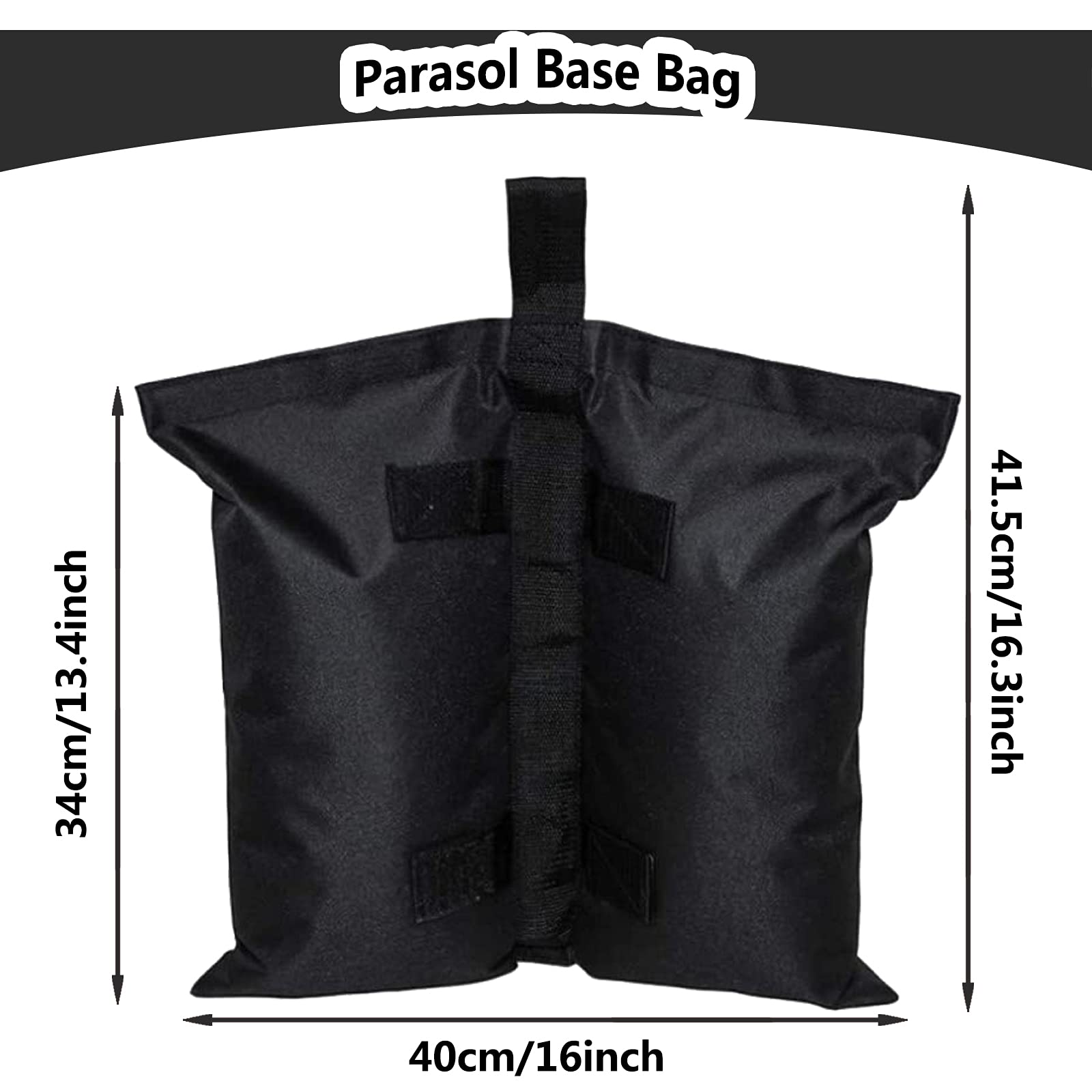 Sac De Poids Pour Parasol Jusqu'à 50 Kg - Base Stable Pour Jardin, Patio Et Tonnelle - Remplissable Sable Ou Graviers