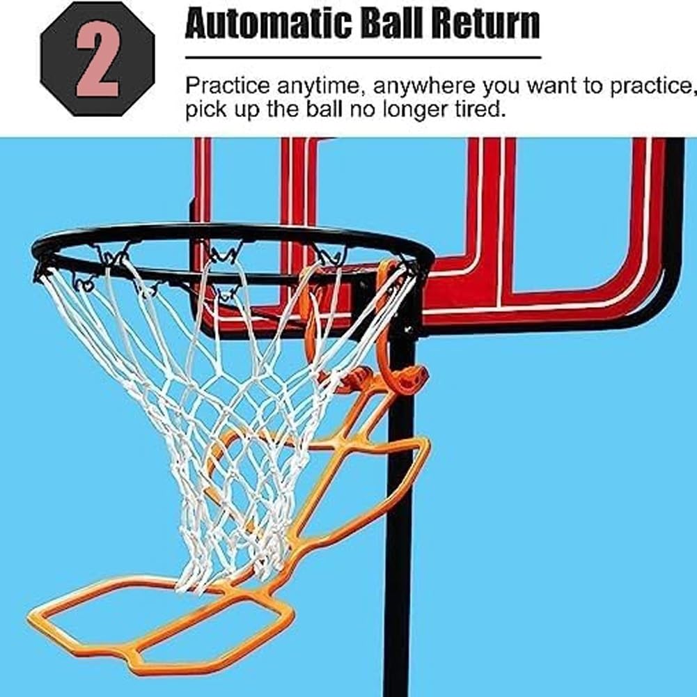 Basketball-Ballrücklauf-Aufsatz, Trainingsgerät for Basketball-Schießhilfe, Basketball-Rebound-Aufsatz, Hochleistungs-Basketball-Rebound-Basketball-Zubehör