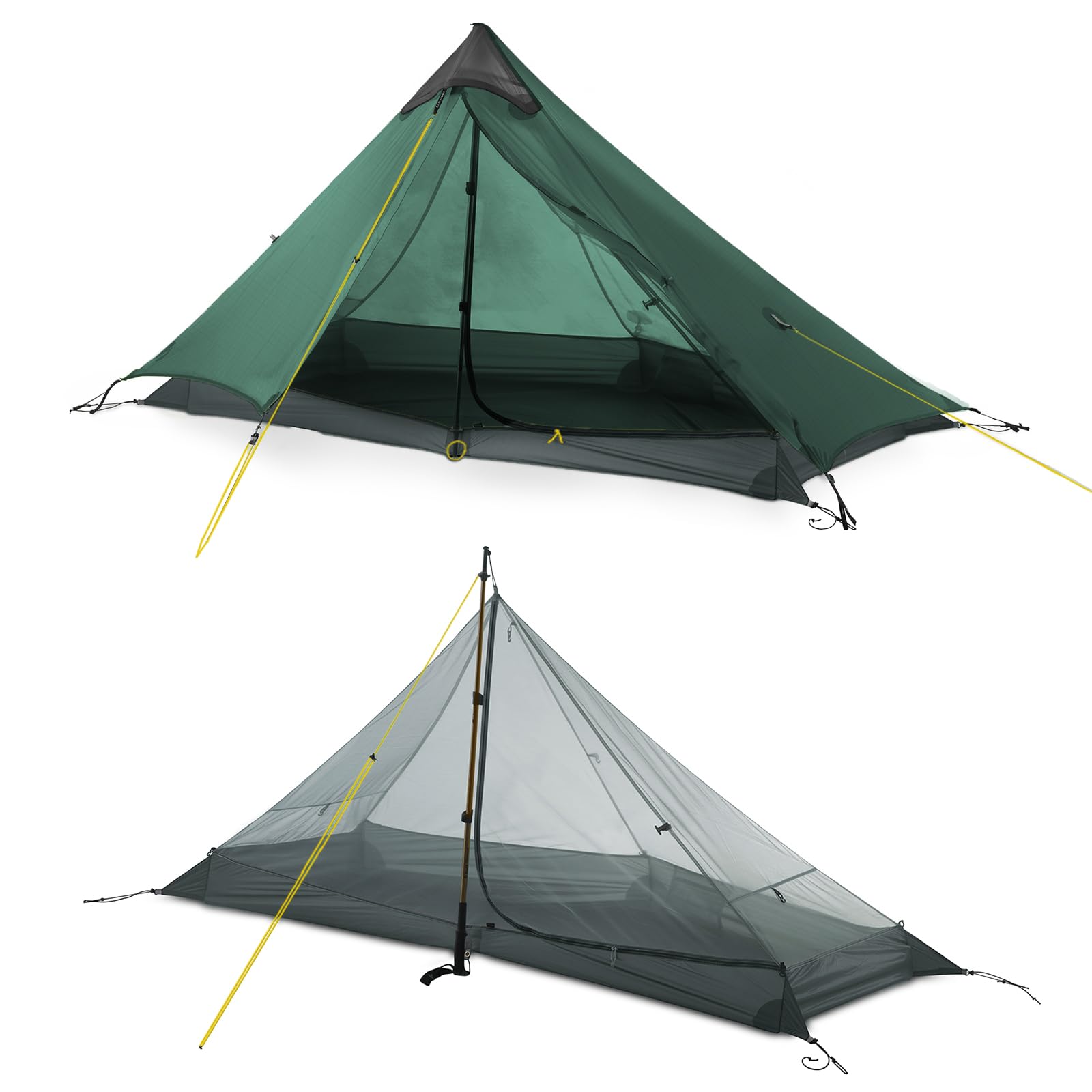 Amazon.com : LANSHAN Ultralight Hiking Tent 3-Season Waterproof