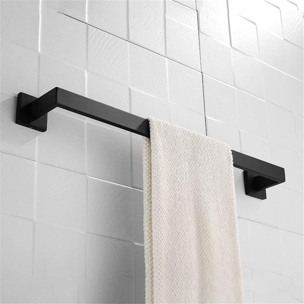 Bathroom Hardware Set Matte Black Stainless Steel Wall Mounted Towel Bar Hand Towel Ring Paper Holder Robe Towel Hooks