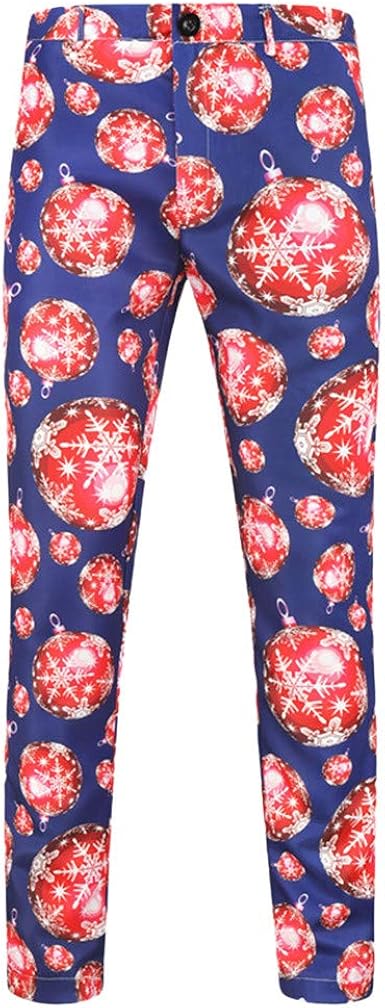 Men Festival Pants Plus Size 3D Graphic 