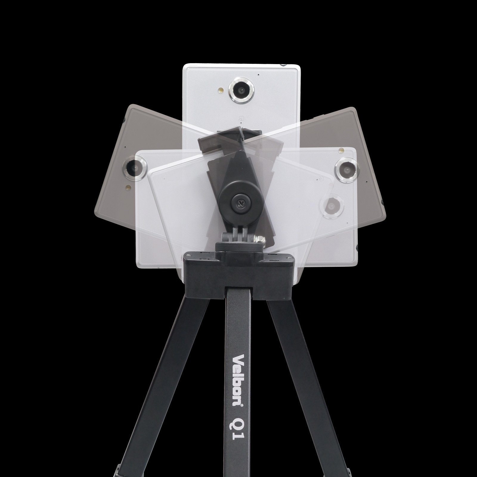 Amazon | Velbon スマホ三脚 Q1 GOLD 8段 脚径16mm 小型 3Way雲台