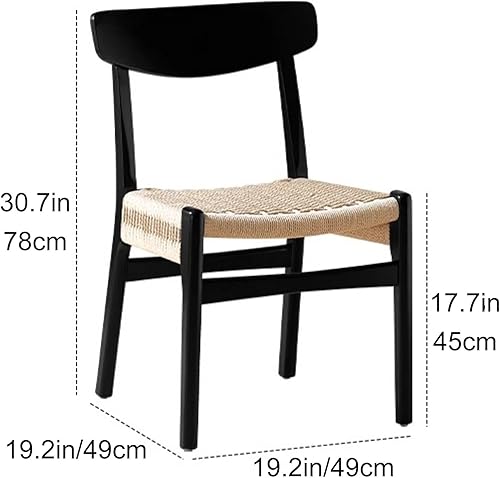 Miniatura 3 de Sillas de comedor tejidas, modernas sillas de comedor de ratán, sillas de cocina con patas de metal, sillas laterales sin brazos para el hogar, bar,