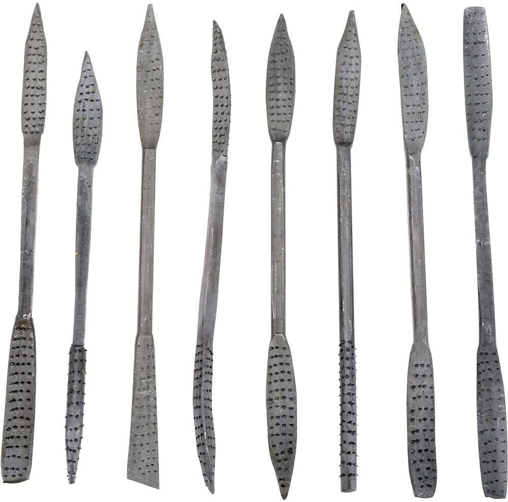 D2476 Riffler Rasp Set, 8-Piece, Silver