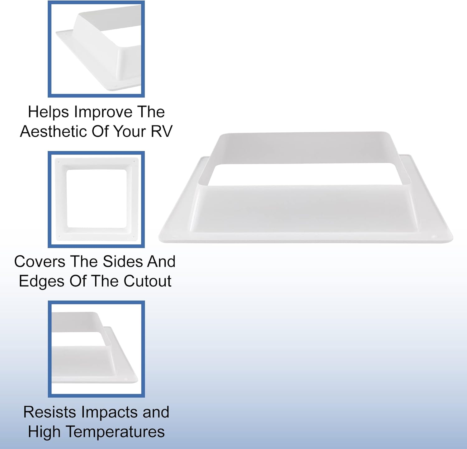 RecPro RV Skylight Inner Garnish for Rectangular Skylight 14" x 14"