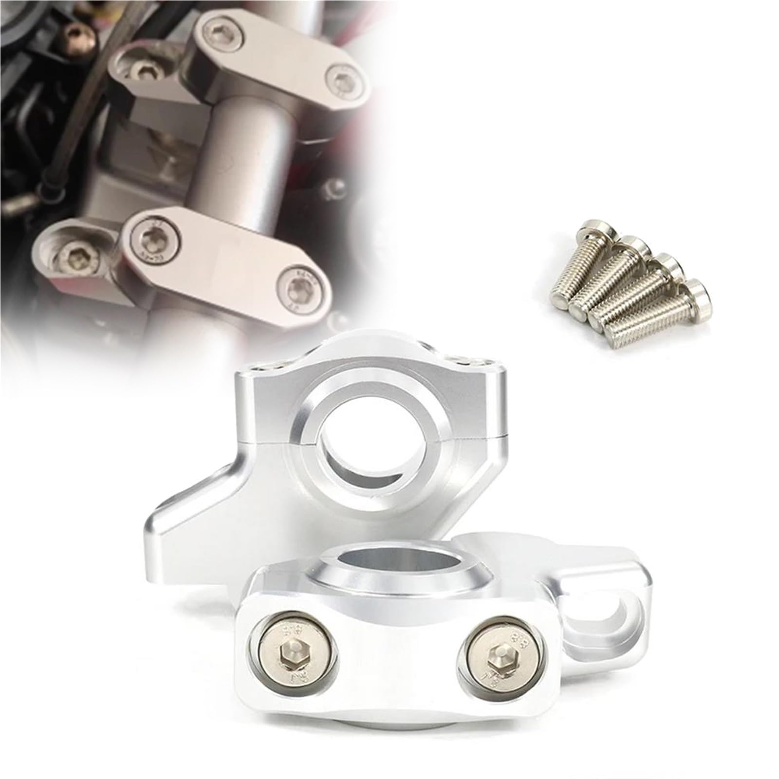 Support de guidon risers 22mm rehausseur déporté pour moto Suzuki V-Strom DL650