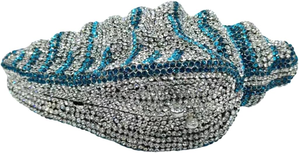 Women Summer Fish Conch Rhinestone Bag Dinner Handbag Sparkly Beach Shell Crystal Evening Clutch for Prom Party - Image 4