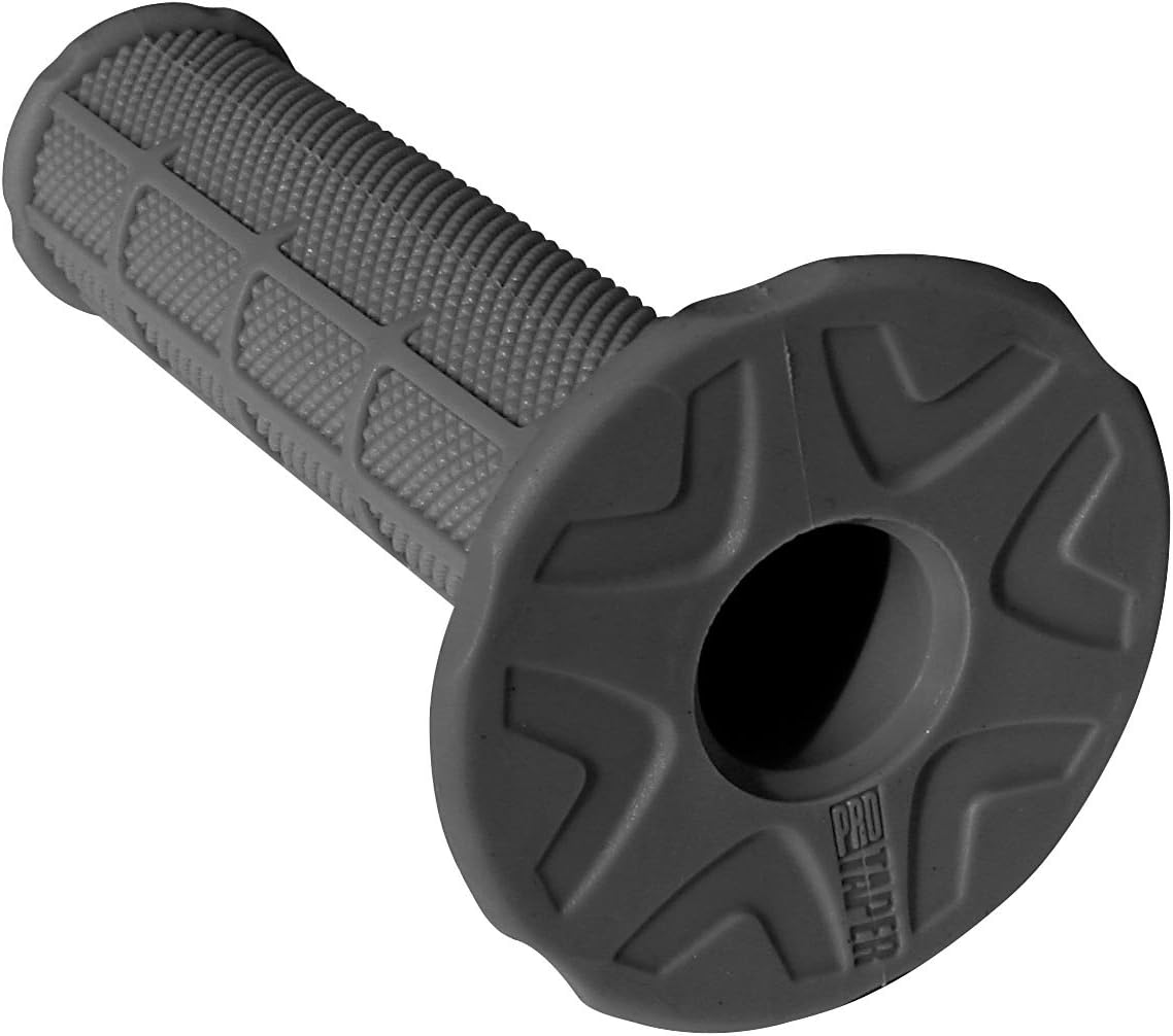 ProTaper Single Density Half-Waffle Off-Road Motorcycle Hand Grips - Dark Grey/One Size