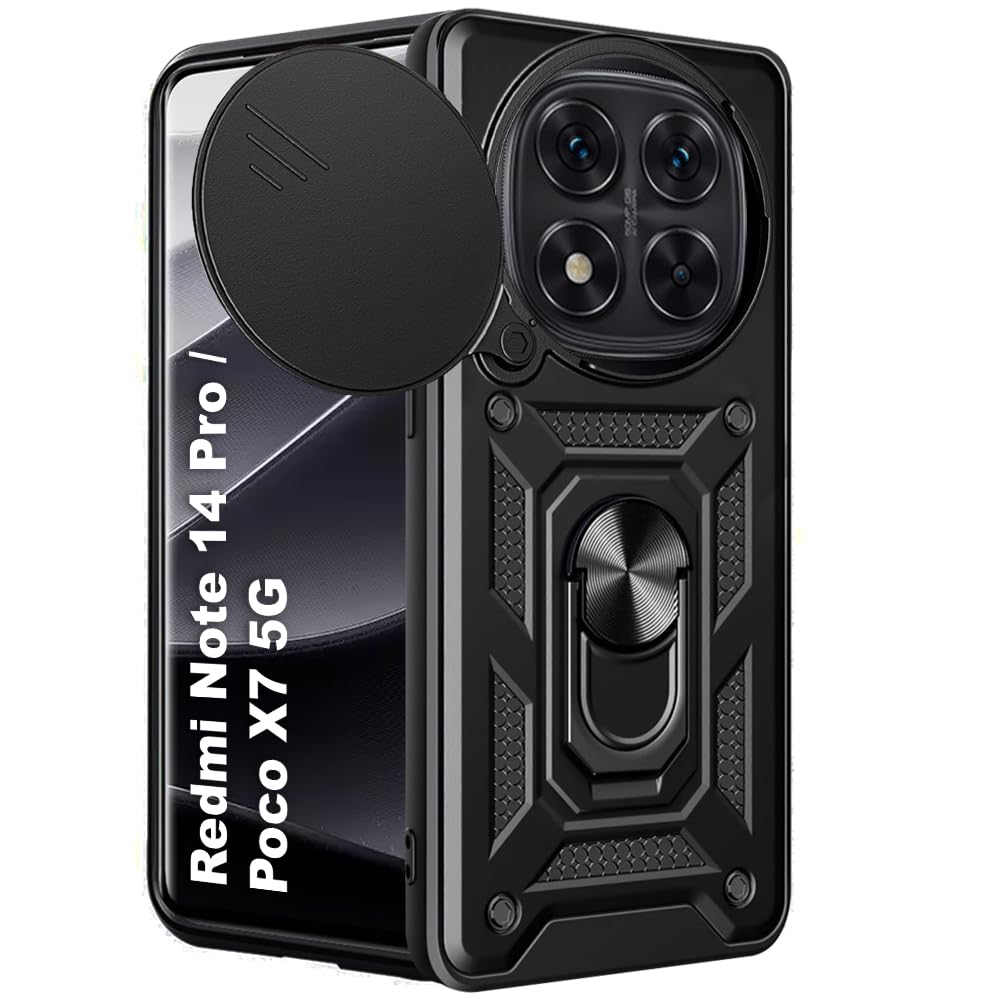 TheGiftKart Tough Armor Bumper Back Cover Case for OnePlus Nord CE 6 5G | Kickstand & Ring Holder | 360 Degree Protection Back Case Cover for OnePlus Nord CE6 (PC & TPU, Sliding Camera Cover, Black) — Amazon image 14