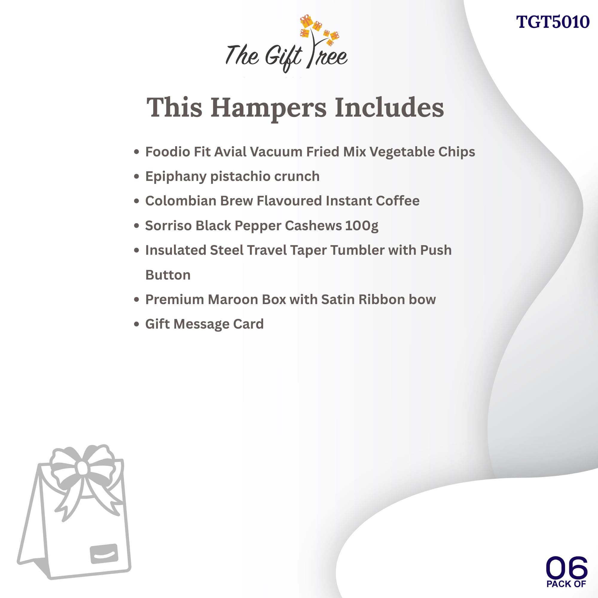 The Gift Tree Gift Hamper | Vaccum Cup, Flavoured Coffee & Healthy Treat Hamper | Gifts For New Year, Family, Friends, Clients 2