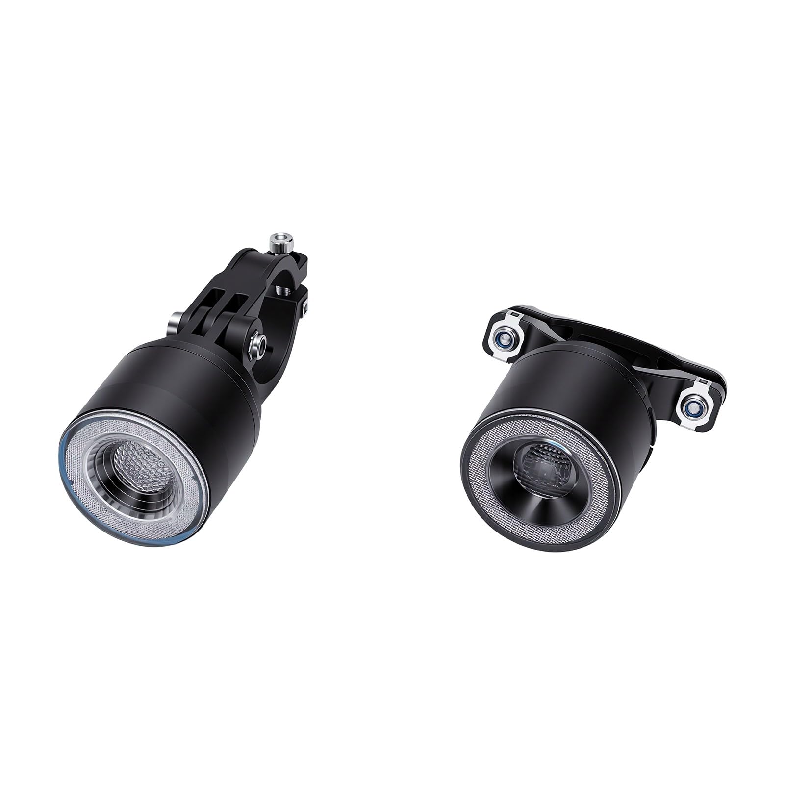 POENVFPO Set Luci per Bici, Ricaricabili Tramite USB 160LM IP66 Impermeabili con Indicatori di Direzione con Rilevamento dei Freni per la Guida Notturna