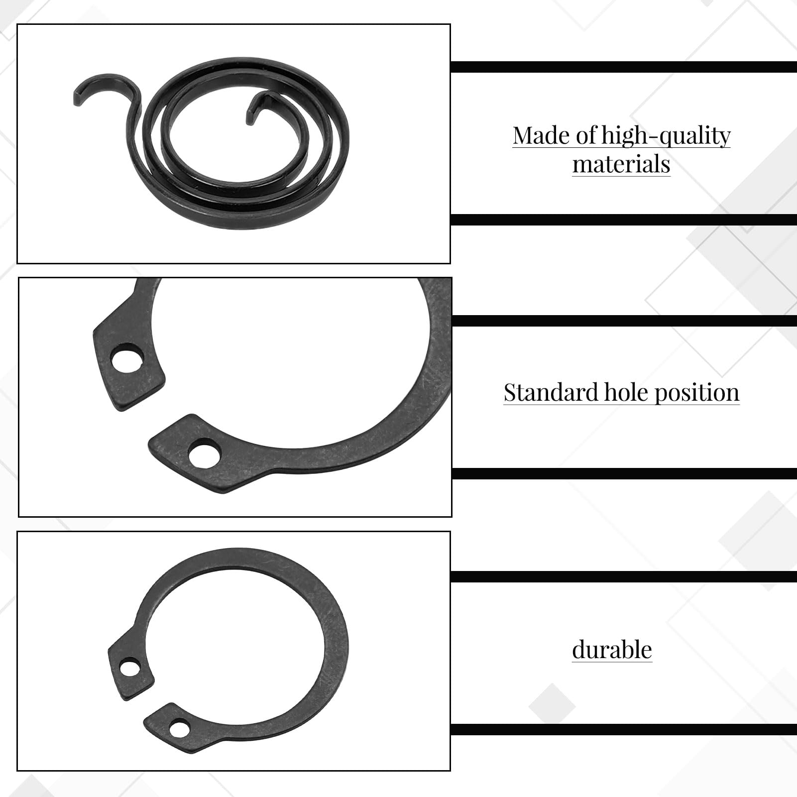 Door Handle Spring,Pack of 10 Door Handle Springs Replacement DIY Repair Kit,Doors Handles Springs Cassette - Image 3