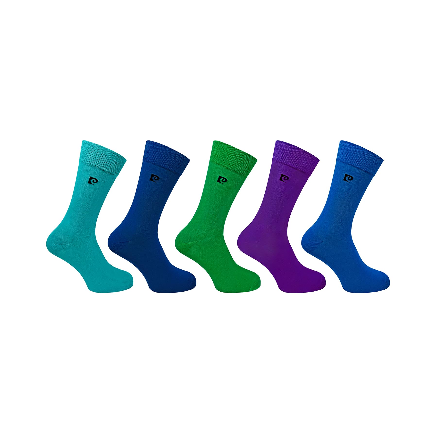 Pierre Cardin Men's Multicolour 5 Pack Plain Bamboo Fashion Socks Assorted 7-11
