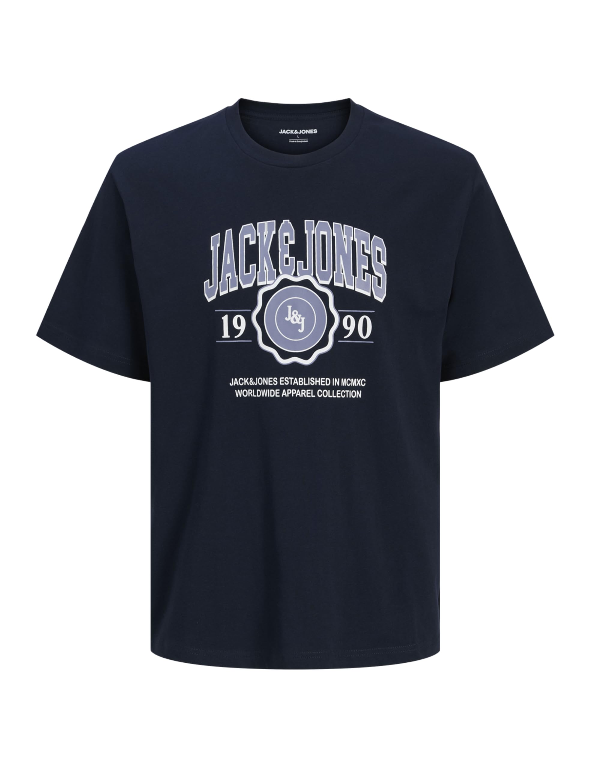 JACK & JONES Jjmako Tee SS Crew Neck, Sky Captain, XXL