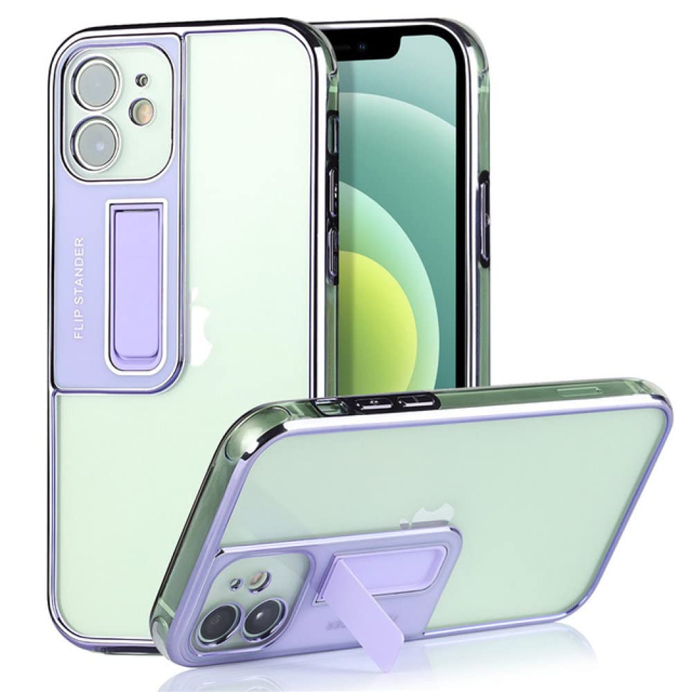 Coque antichoc iPhone 11 transparente protégeant des chutes avec support