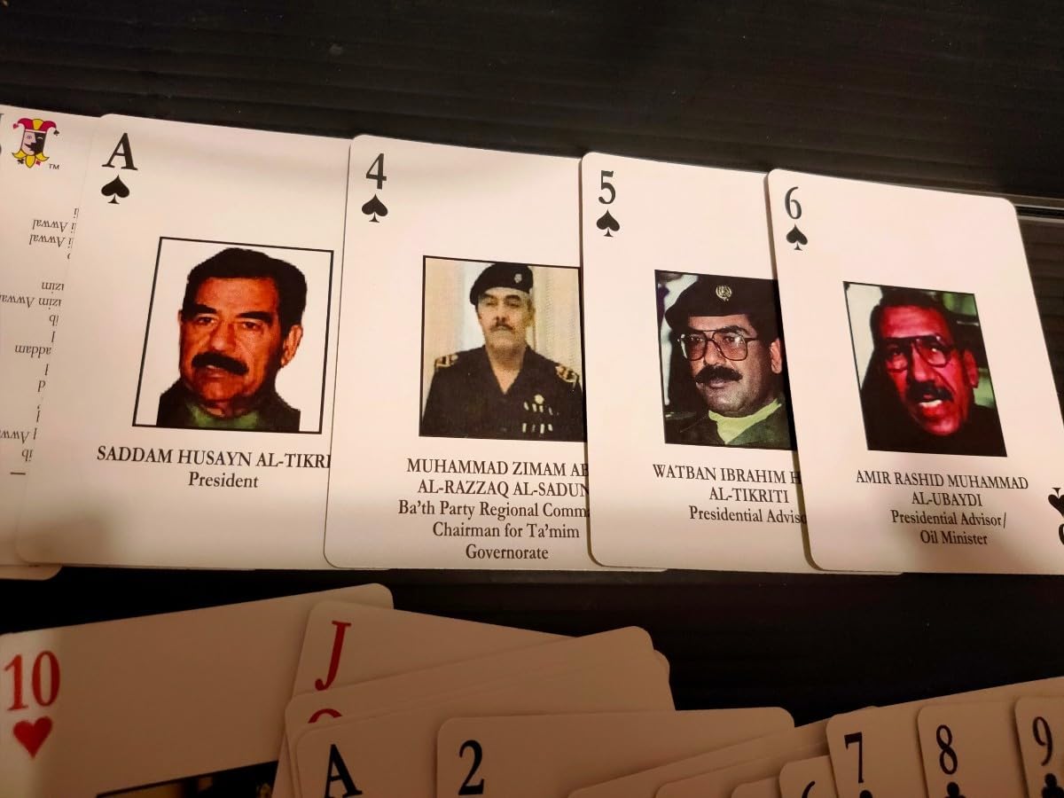 Amazon.co.jp: レア当時物 戦争 お尋ね者フセイントランプ IRAQ Most