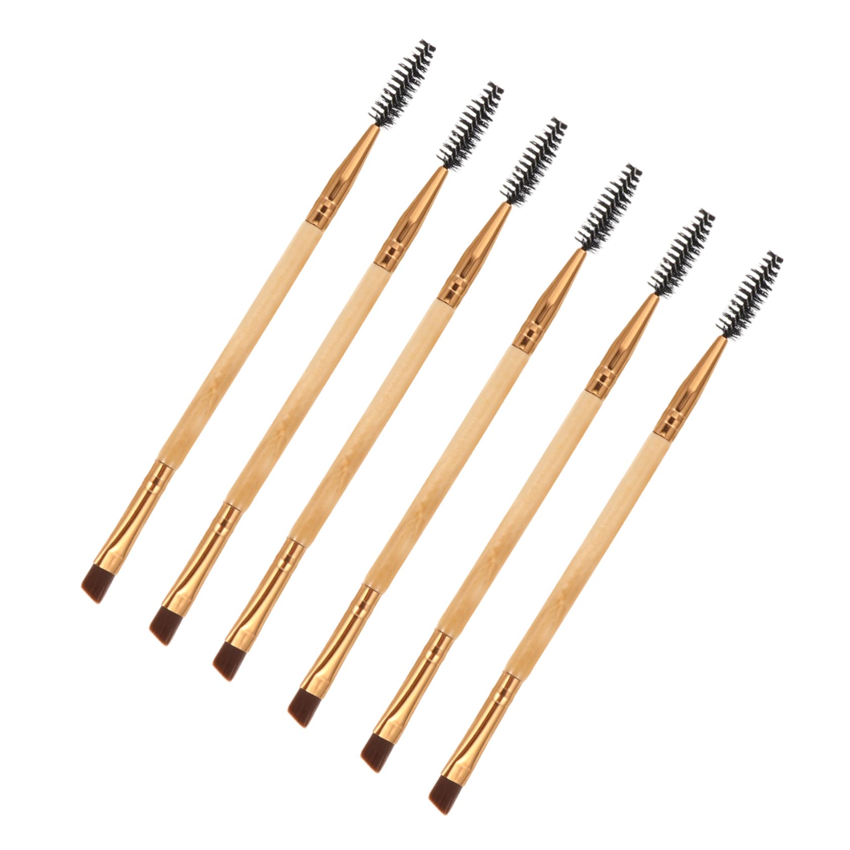 Healvian Makeup Tools Set 6pcs Double Ended Brush Strong Sturdy Comfortable Share Loved Ones for Levels