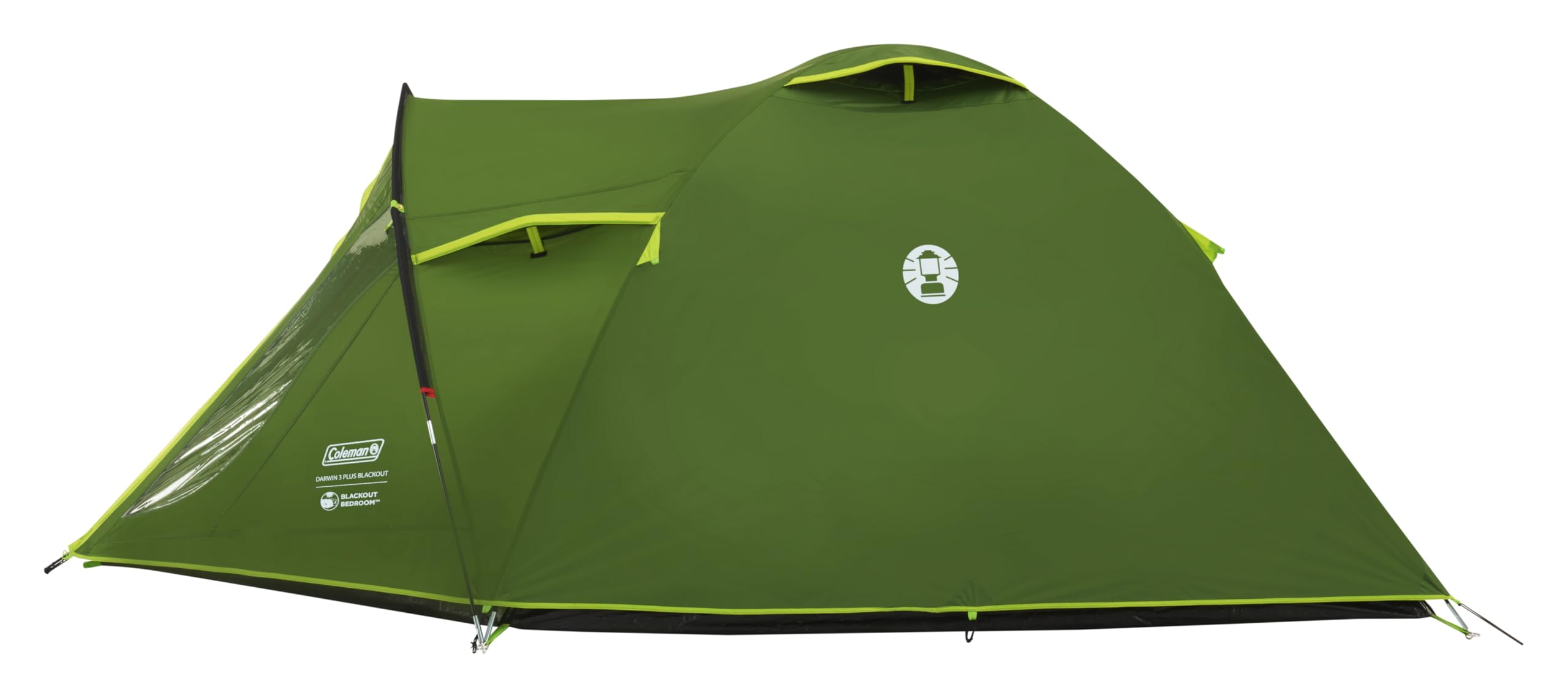 Coleman Namiot Darwin 3 Plus BlackOut, kompaktowy 3-osobowy namiot kopułowy, specjalna zaciemniona sypialnia, lekki namiot kempingowy, świąteczny i turystyczny, wodoodporny 4500 mm, dla 3 osób, z
