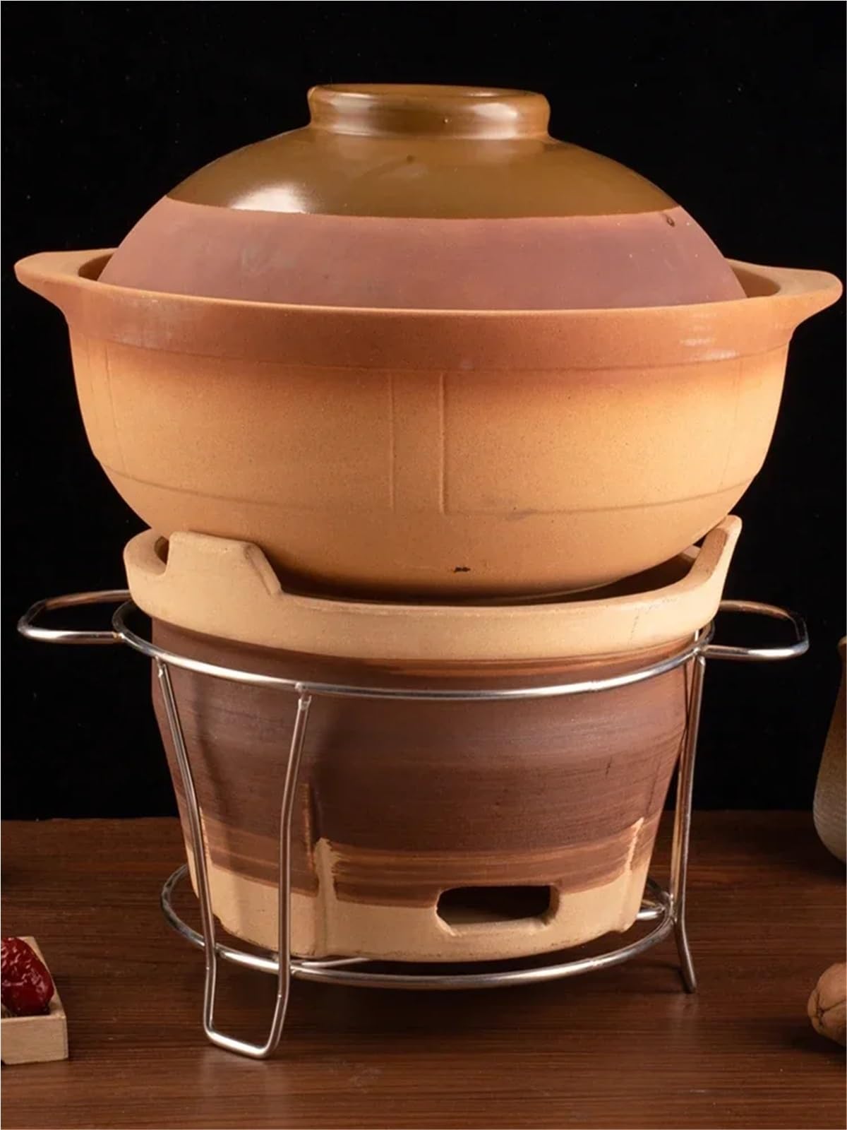 Casseruola Casseruola Pentole in ceramica Pentola for uso domestico for riso Padella antiaderente(1000 ml)