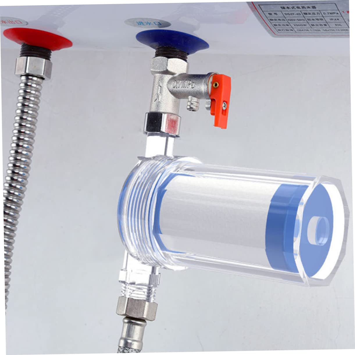 SHINEOFI 2 Pezzi Filtro In Depuratore D'acqua Filtri Doccia Addolcente Macchina Per La Depurazione Dell'acqua Strumento Di Purificazione Dell'acqua Blue Abs