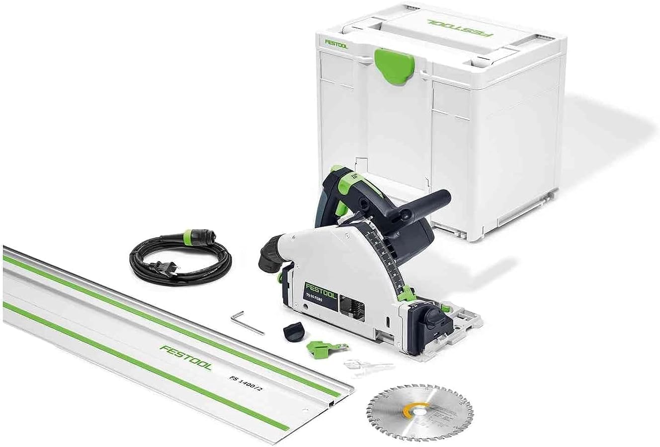 Festool Plunge Cut Track Saw TS 55 FEQ-F Plus FS w/55" Guide Rail