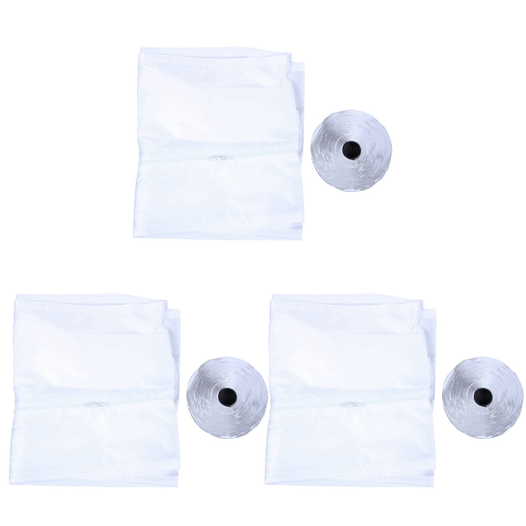 Aislante de ventana AirLock de 400cm para aire acondicionado portátil, pack de 3 telas flexibles