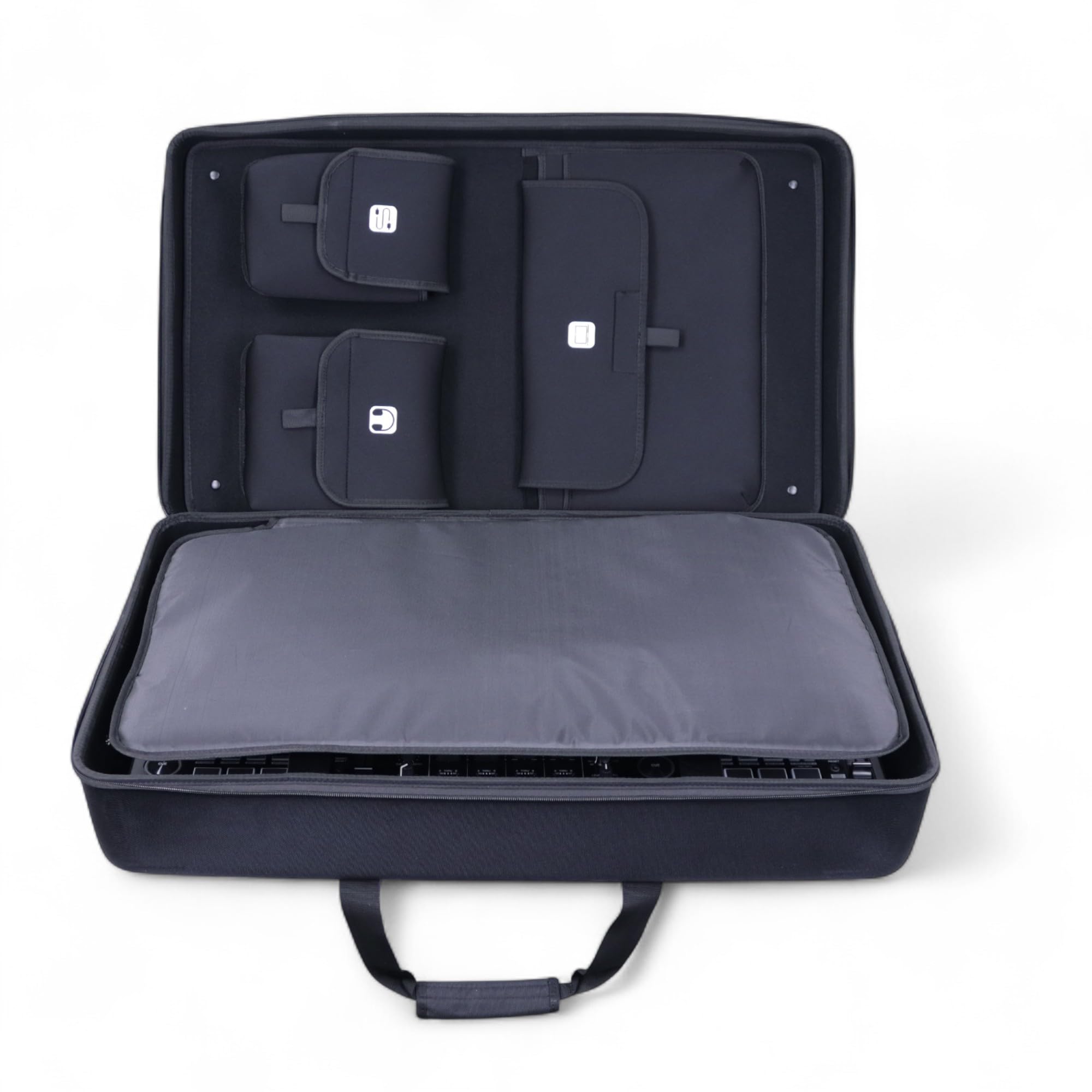 Protekt Borsa per Denon SC LIVE4 con tasche interne BLIVE4IP DJ borsa rigida per controller Pioneer DJ, tasche per laptop, cuffie, cavi