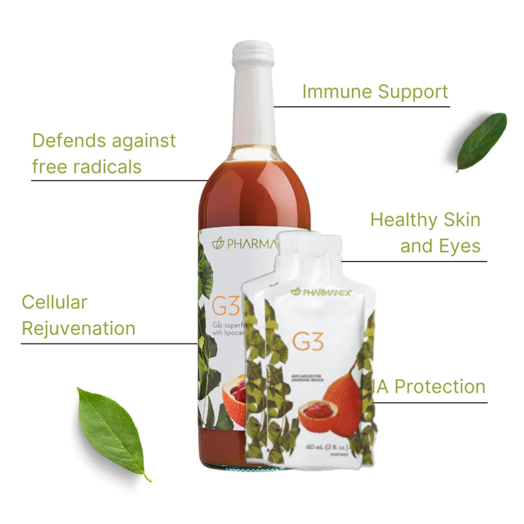 Amazon.com: Nu Skin g3 Single Serve Pouch | 15 Pack | Antioxidant