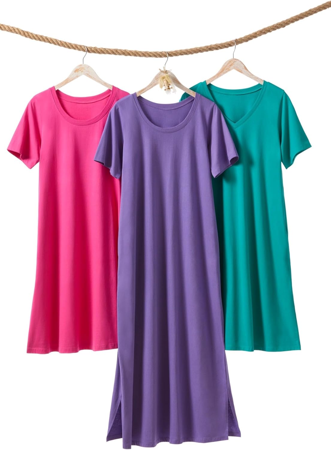 Woman Within Plus Size Perfect Short-Sleeve Crewneck Tee Dress