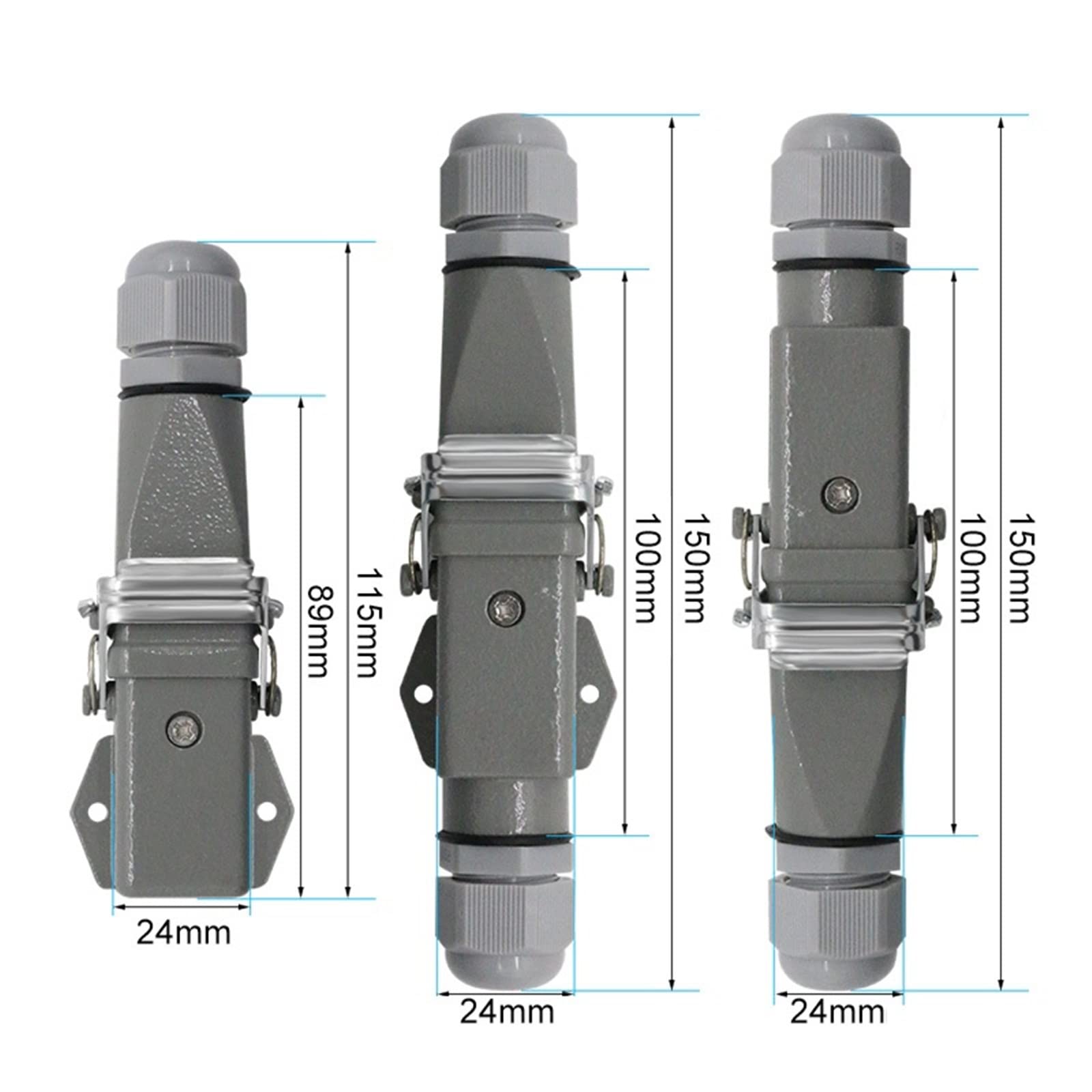 Connecteur Aviation Multifonction KOFORD - 4/5/6/8 Noyaux - Prise Robust Pour Équipements Lourds - Jaune