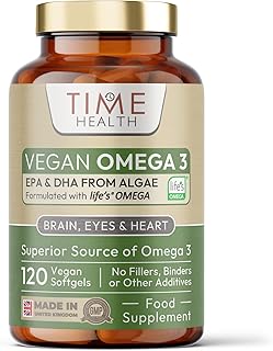 Vegan Omega 3 – EPA & DHA from Algae Oil – Premium Brand – Carrageenan-Free – Sustainable Algal Alternative to Fish Oil – Vegetarian Essential Fatty Acids – UK Made Supplement (120 Count (Pack of 1))