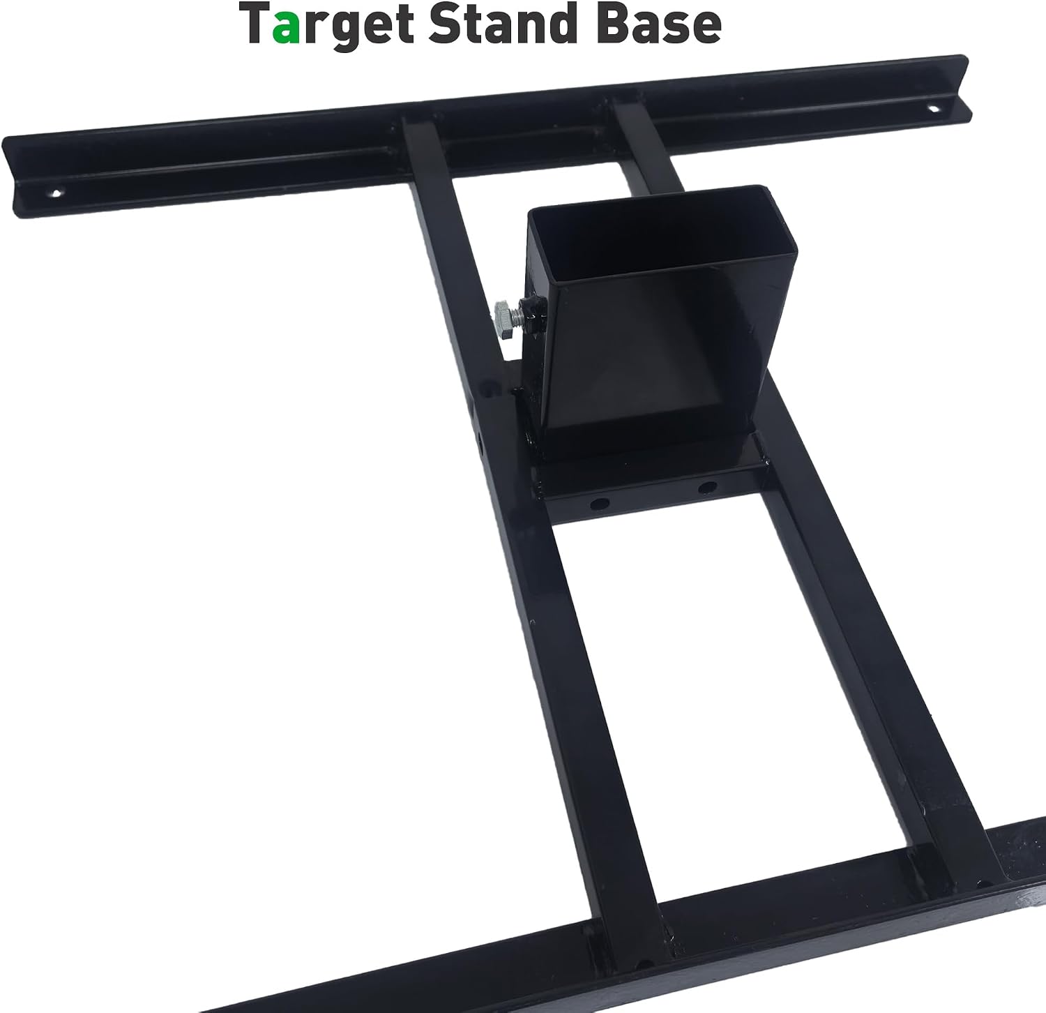 Target Stand Base for AR500 Steel Shooting Targets, Compatible with 2x4 Wooden/Steel Posts, Metals, H-Shape, Black