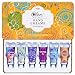 Hand Cream Set - Body & Earth Hand Lotion with Organic Argan Oil to Nourish and Deeply Moisturize Rough Hands, 6 x 1.0 oz Travel Size Hand Lotion, Beautiful Gift for Women