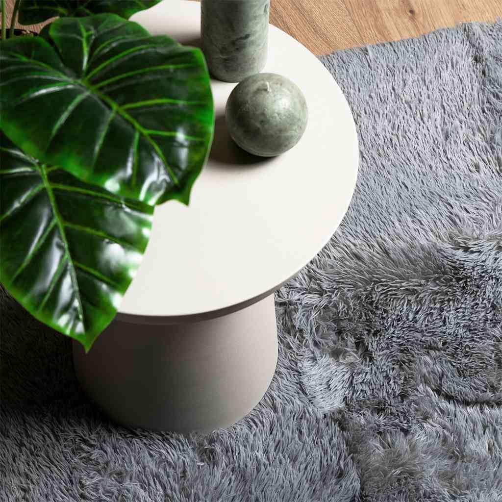 vidaXL Tapis Shaggy à Poils Longs NAVARRA Gris Clair 160x160 cm