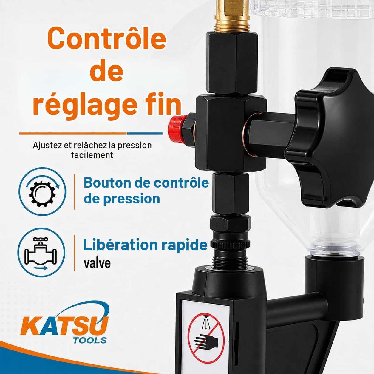 KATSU Testeur de pression buse injecteur moteur diesel réparation tracteur camion voiture 449949