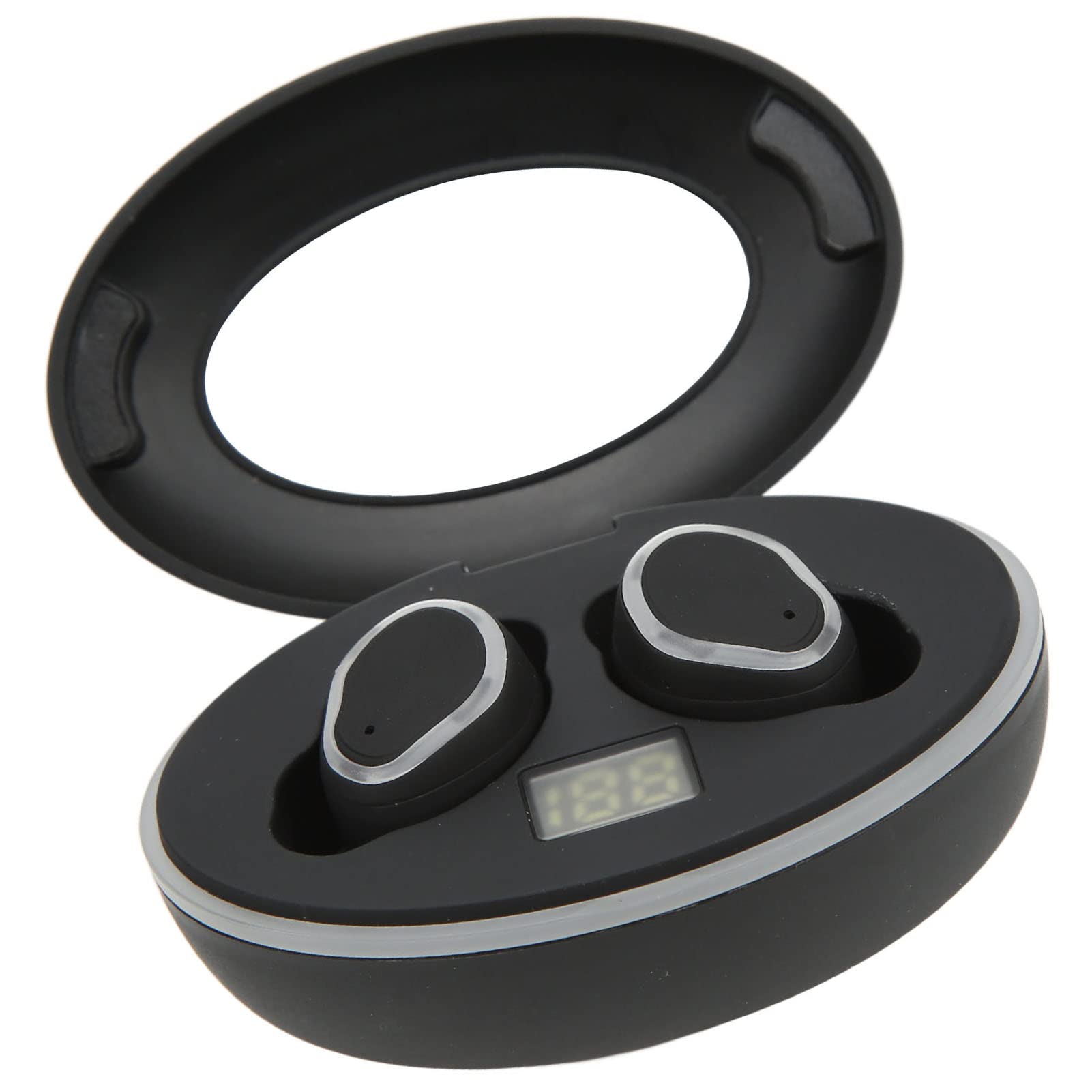 Chrees Cuffie Bluetooth Sportive, Auricolari BT Wireless con Bassi Potenziati, Riduzione del Rumore e Ganci Auricolari Anti-smarrimento, Ideali per Sport, Palestra, Corsa e allena
