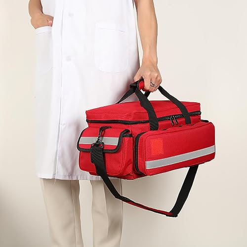 Miniatura 8 de Bolsa médica, bolsa de primeros auxilios, bolsa de primeros auxilios para traumas, organizador de bolsas médicas de emergencia, bolsa de trauma con