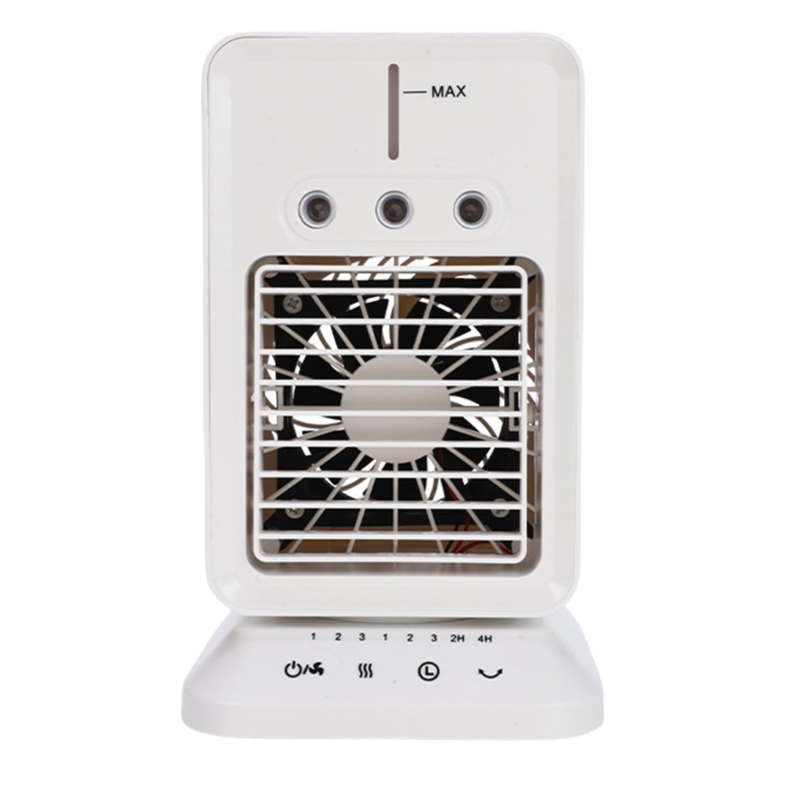 TAZIZI Miniature Desktop Humidifying Air Conditioning Fan Usb Rechargeable 300ML Water Tanks Cooling Fan with Night Light Air Conditioning