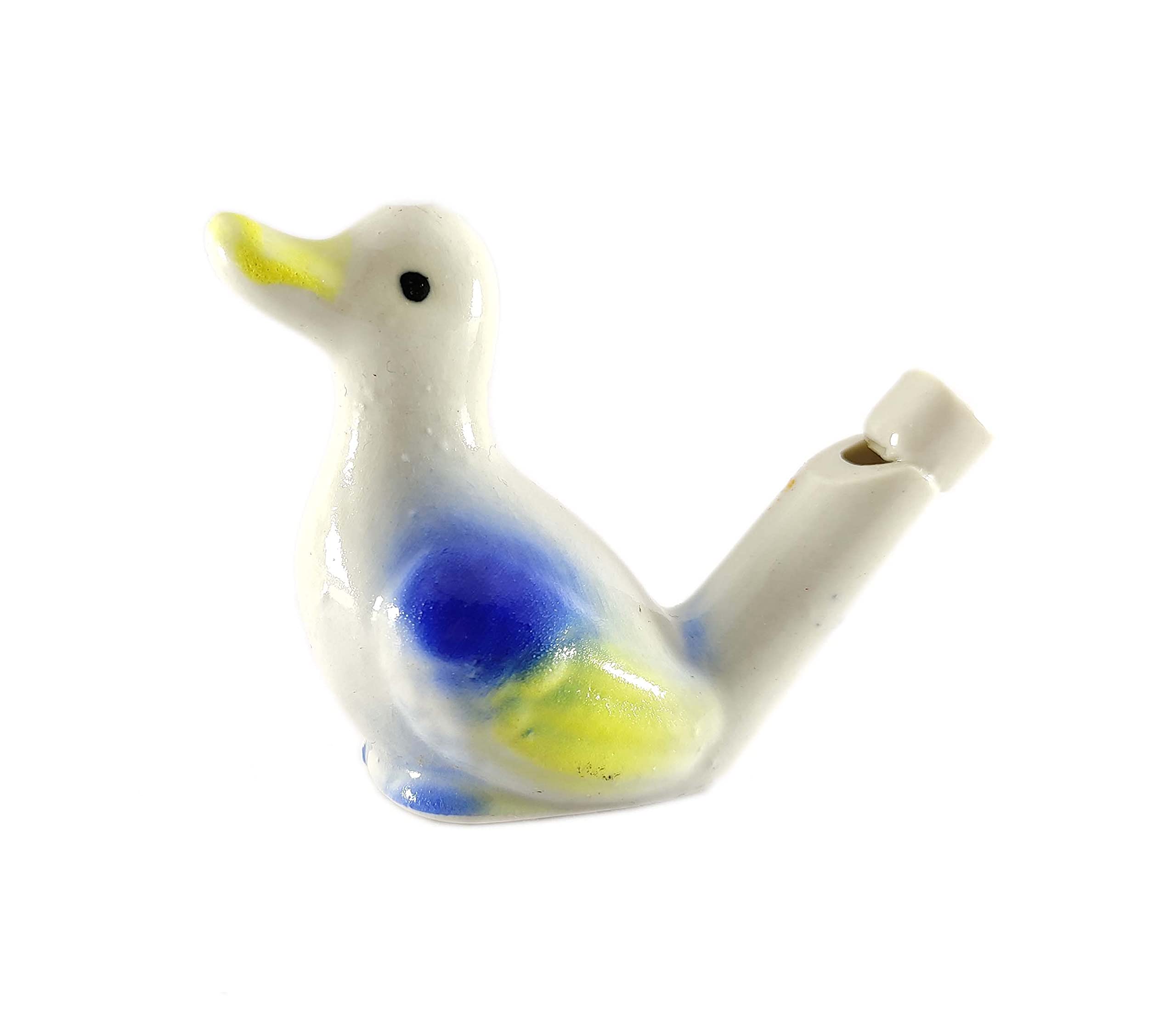 SHREE SAGAR EXPORTSIndian Handmade New Duck Ceramic Bird Water Whistle Musical, Fill The Water and Blow The Bird for Different Sounds/Clay Bird Water Whistle Terracotta Bird.