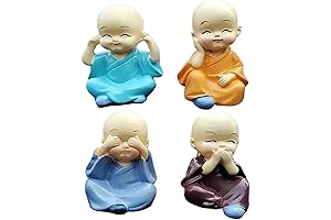 Four Monks Figurine: A Symbol of Serenity and Good Luck