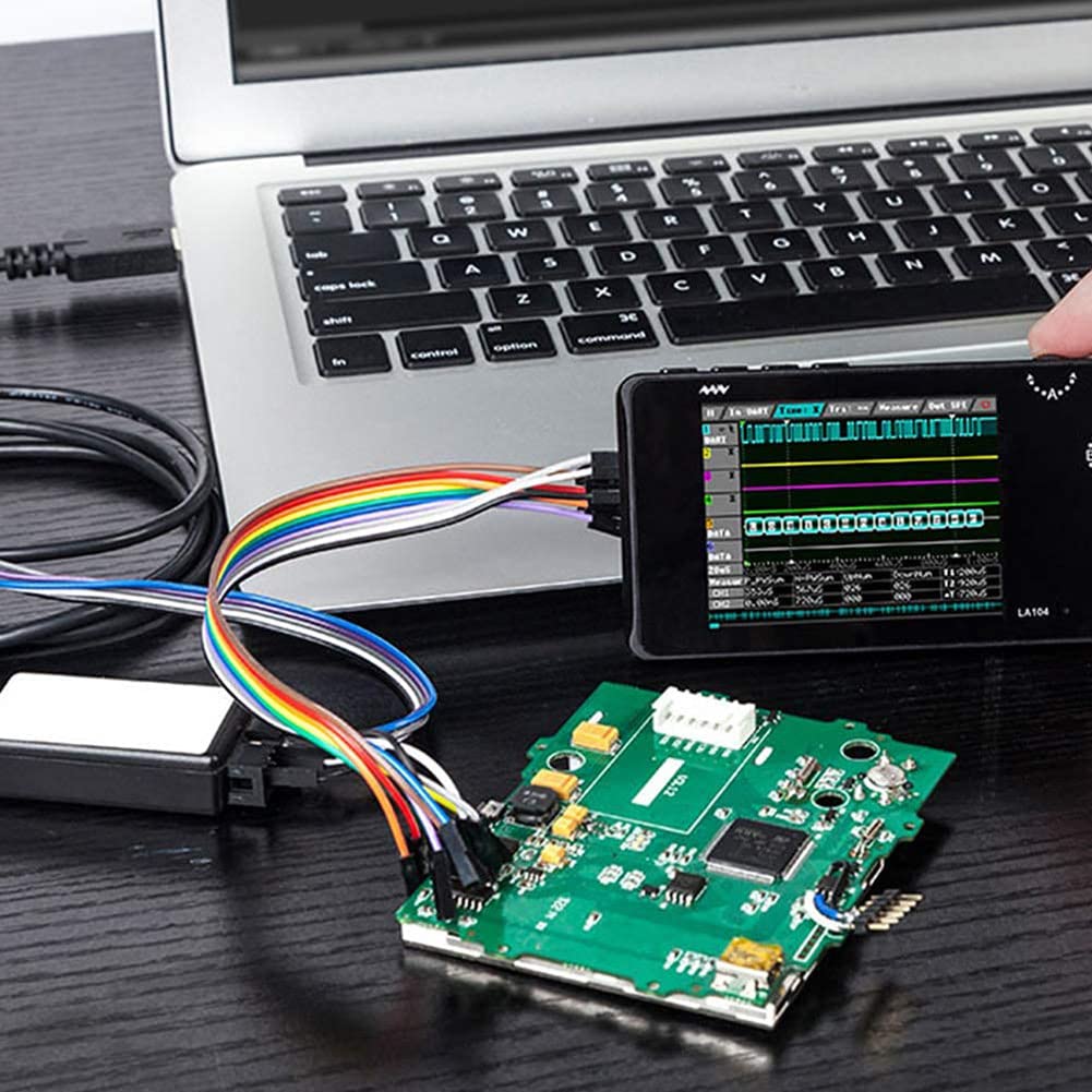 Logic Analyzer LA104 Taschenformat, tragbar, SPI I2C UART 100 /S, maximale Prozentrate