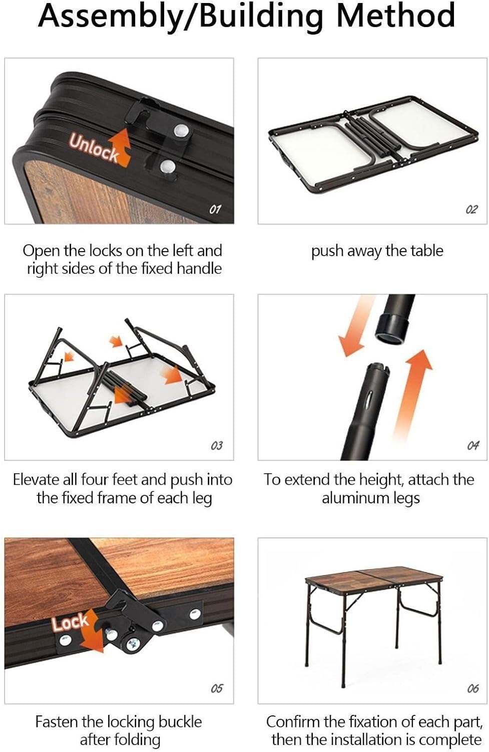 PLIANFER Table de camping vintage garde mangé pliable
